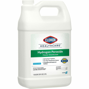 Clorox Healthcare Hydrogen Peroxide Cleaner Disinfectant Refill - 128 fl oz (4 quart) - Recommended For: Odor Remover - Disinfectant, Non-corrosive, Virucidal, Anti-bacterial - Clear - 4 / Carton
