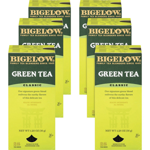 Bigelow Classic Green Tea Bag - 8 oz Per Bag - 28/Box - 6 / Carton