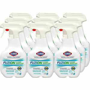Clorox Healthcare Fuzion Cleaner Disinfectant Spray - For Multi Surface - Ready-To-Use - Spray - 32 fl oz (1 quart) - Recommended For: Bacteria Remover, Virus Remover, Fungi Remover, Residue Remover - Low Odor, Odor Neutralizer, Easy to Use - Translucent 