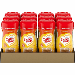 Coffee mate Hazelnut Powdered Coffee Creamer - Hazelnut Flavor - 0.94 lb (15 oz) - 1692 Serving - 12 / Carton