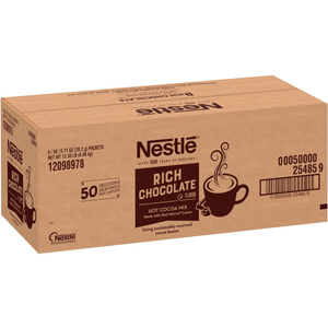 Nestle Rich Chocolate Single-Serve Hot Cocoa Packets - Powder - 0.17 oz - 50/Box - 6 / Carton