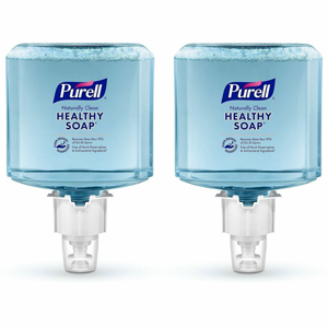 PURELL ES4 CRT HEALTHY SOAP Naturally Clean Foam Refill - Citrus Scent - 1.27 quart - Dirt Remover, Kill Germs - Skin - Blue - Bio-based, Preservative-free, Paraben-free, Phthalate-free, Dye-free, Antibacterial-free, Quick Rinse - 2 / Carton