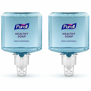 PURELL HEALTHY SOAP  ES4 0.5% BAK Antimicrobial Foam Refill - 1.27 quart - Hand, Skin - Moisturizing - Blue - Bio-based, Dye-free - 2 / Carton