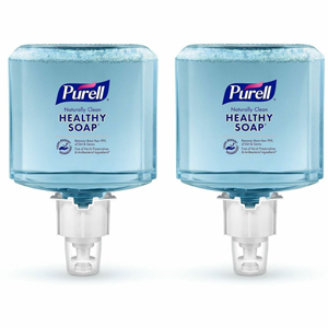 PURELL ES6 CRT HEALTHY SOAP  Naturally Clean Foam - Naturally Clean Scent - 1.27 quart - Dirt Remover, Kill Germs - Skin - Antibacterial - Blue - Preservative-free, Paraben-free, Phthalate-free, Dye-free, Bio-based, Quick Rinse - 2 / Carton