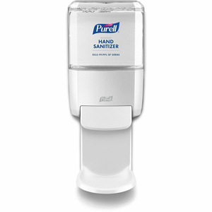PURELL ES4 Hand Sanitizer Dispenser, Push-Style - Manual - 1.27 quart Capacity - Locking Mechanism, Durable, Wall Mountable - White - 1 Each
