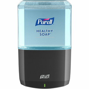 PURELL ES6 Touch-free Hand Soap Dispenser - Automatic - 1.27 quart Capacity - Support 4 x C Battery - Locking Mechanism, Durable, Wall Mountable, Touch-free - Graphite - 1 Each