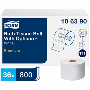TORK Premium Bath Tissue Roll with OptiCore - 2 Ply - 3.80