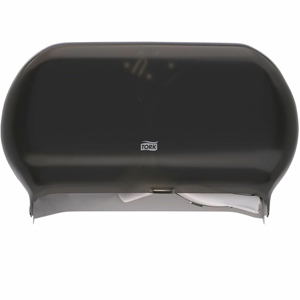 TORK Twin Jumbo Bath Tissue Roll Dispenser, 9 inch Single - Roll Dispenser - 2 x Roll - 11.8