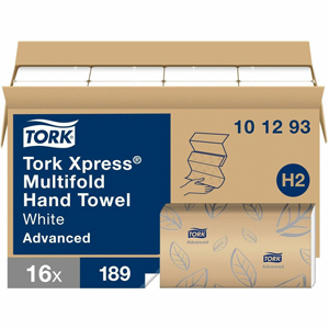 TORK Advanced Xpress Multifold Hand Towel, 3-Panel - 2 Ply - Multifold - 9.10