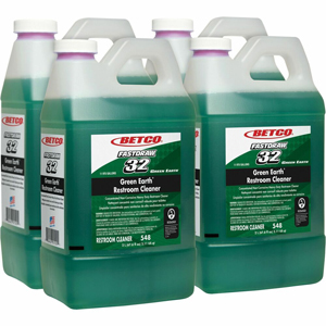 Betco Green Earth FastDraw 32 Restroom Cleaner - Concentrate - 64 fl oz (2 quart) - Citrus Floral Scent - Heavy Duty, Water Soluble - Green - 4 / Carton