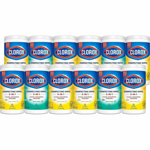 Clorox Disinfecting Bleach Free Cleaning Wipes Value Pack - For Multi Surface, Multipurpose - Ready-To-Use - Wipe - Fresh, Crisp Lemon Scent - Recommended For: Grease Remover, Soap Scum Remover, Grime Remover, Germs Remover, Bacteria Remover, Dust Mite Re