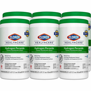 Clorox Healthcare Hydrogen Peroxide Cleaner Disinfectant Wipes - For Multi Surface, Multipurpose - Wipe - 5.75