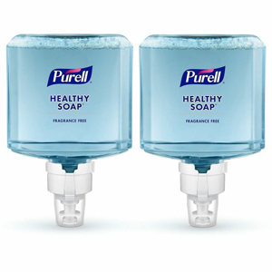PURELL ES8 HEALTHY SOAP  Gentle & Free Foam - Fresh Fruit Scent - 1.27 quart - Dirt Remover, Bacteria Remover - Hand, Healthcare, Skin - Moisturizing - Clear - Fragrance-free, Dye-free, Phthalate-free, Paraben-free, Triclosan-free, Bio-based - 2 / C