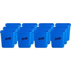 Genuine Joe 28-1/2 Quart Recycle Wastebasket - 7.13 gal Capacity - Rectangular - 15