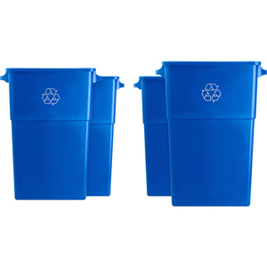 Genuine Joe 23 Gallon Recycling Container - 23 gal Capacity - Rectangular - 30