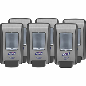 PURELL FMX-20 Foam Soap Dispenser - Manual - 2.11 quart Capacity - Site Window, Locking Mechanism, Durable, Wall Mountable, Rugged - Graphite - 6 / Carton