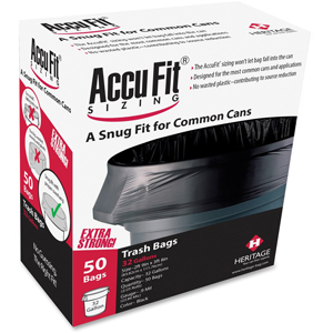Heritage Accufit Reprime 32 Gallon Can Liners - 32 gal Capacity - 44