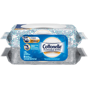 Cottonelle Flushable Wet Wipes - 7.25