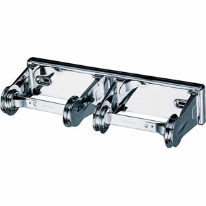 San Jamar 2-Roll Locking Bath Tissue Dispensers - Roll Dispenser - 2 x Roll - 2.8