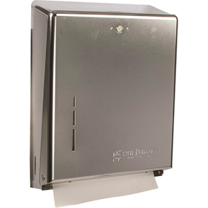 San Jamar C-Fold/Multifold Paper Towel Dispensers - C Fold, Multifold Dispenser - 500 x Towel Multifold, 300 x Towel C Fold - 14.8