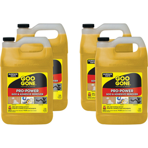 Goo Gone 1-Gallon Pro-Power Goo Remover - For Nonporous Surface, Upholstery, Carpet, Fabric, Clothing - Liquid - 128 fl oz (4 quart) - Citrus Scent - Recommended For: Grease Remover, Tar Remover, Silicon Remover, Adhesive Remover, Residue Remover, Wax Rem