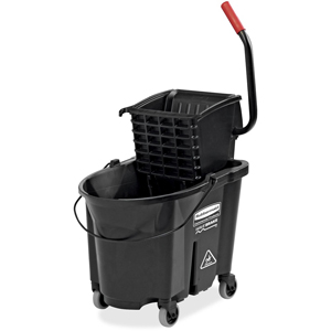 Rubbermaid Commercial WaveBrake Side Press Mop Bucket - 8.75 gal - Wringer - 19.8