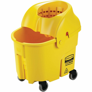 Rubbermaid Commercial WaveBrake 35 QT Institution Bucket & Wringer - 8.75 gal - Splash Resistant, Handle - 20.5