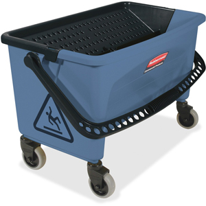 Rubbermaid Commercial Finish Mop Bucket w/ Wringer - Hinged Lid, Ergonomic Design, Handle - 16.2