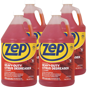 Zep Heavy-Duty Citrus Degreaser - Concentrate - 128 fl oz (4 quart) - Heavy Duty - Orange - 4 / Carton