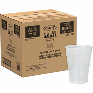 Solo Galaxy 12 oz Plastic Cold Cups - 12 fl oz - Translucent - Plastic, Polystyrene - Cold Drink - 50/Bag - 20 / Carton
