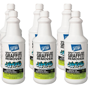 Mötsenböcker's Lift Off Spray Paint/Graffiti Remover - For Multi Surface, Multipurpose - Liquid - 32 fl oz (1 quart) - Recommended For: Paint Remover, Graffiti Remover - Environmentally Friendly, Water Based - White - 6 / Carton