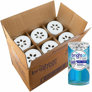 Bright Air Max Odor Eliminator - Gel - 4 fl oz (0.1 quart) - Cool + Clean - Phthalate-free, BHT Free, Paraben-free, Formaldehyde-free, NPE-free, Triclosan-free, Odor Neutralizer - 6 / Carton