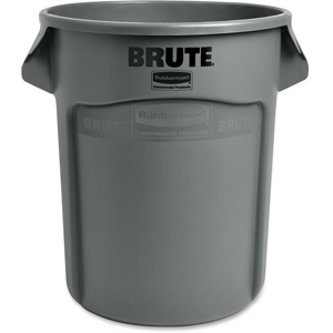 Rubbermaid Commercial Brute 20-Gallon Vented Containers - 20 gal Capacity - Round - Fade Resistant, Crush Resistant, UV Coated, Damage Resistant, Warp Resistant, Crack Resistant, Handle, Reinforced - 22.9