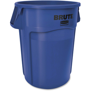 Rubbermaid Commercial Brute 44-Gallon Vented Utility Containers - 44 gal Capacity - Round - Handle, Reinforced, UV Coated, Water Resistant, Heavy Duty, Tear Resistant, Vented, Reinforced - 31.5