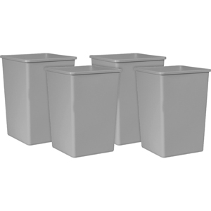Rubbermaid Commercial Untouchable 35-gallon Container - 35 gal Capacity - Square - Crack Resistant, Durable - 27.6