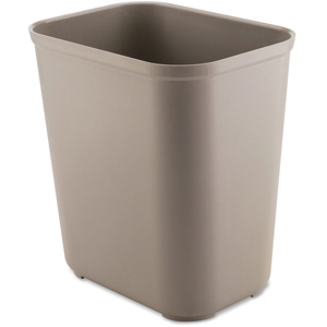 Rubbermaid Commercial 28 QT Fire-Resistant Wastebaskets - 7 gal Capacity - Rectangular - Impact Resistant, Rust Resistant, Dent Resistant - 15.5