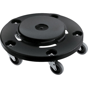 Rubbermaid Commercial Brute Easy Twist Round Dollies - 350 lb Load Capacity - 5 Casters - Structural Foam - 18.30