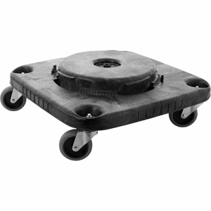 Rubbermaid Commercial Brute Square Container Dolly - 300 lb Load Capacity - Plastic - 17.25