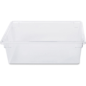 Rubbermaid Commercial 12.5-Gallon Food/Tote Boxes - Transporting, Storing - Dishwasher Safe - Clear - Plastic, Polycarbonate Body - 6 / Carton
