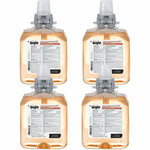 Gojo FMX-12 Refill Foam Antibacterial Handwash - Fresh Fruit Scent - 1.32 quart - Bacteria Remover - Hand - Antibacterial - Amber - Triclosan-free - 4 / Carton