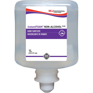 SC Johnson InstantFOAM Hand Sanitizer Foam Refill - 1.06 quart - Kill Germs - Hand - Clear - Non-drying, Dye-free, Unscented, Anti-irritant, Drip-free, Splash Resistant - 6 / Carton