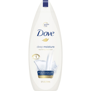 Dove Deep Moisture Body Wash - 11.97 fl oz - 12 oz - Bottle Dispenser - Body - Moisturizing - White - Sulfate-free, pH Balanced, Rich Lather - 6 / Carton