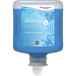 SC Johnson Foam Hand Soap - 1.06 quart - Dirt Remover, Kill Germs - Hand - Moisturizing - Blue - Anti-irritant, Non-drying - 6 / Carton