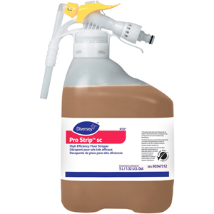 Diversey SC High Efficiency Floor Stripper - Non Ammoniated, Butyl-free, Low Odor, Fast Acting, Low Foaming - White - 1 Each
