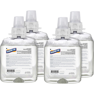 Genuine Joe Green Certified Soap Refill - Fragrance-free Scent - 1.32 quart - Hand, Skin - Clear - 4 / Carton