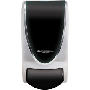 SC Johnson Manual Soap Dispenser - Manual - 1.06 quart Capacity - Durable, Antimicrobial, Anti-bacterial - Black - 1 Each