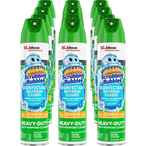 Scrubbing Bubbles Disinfectant Cleaner - Ready-To-Use - 25 fl oz (0.8 quart) - Non-porous, Heavy Duty, Fume-free - White - 12 / Carton