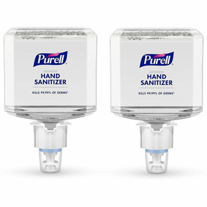 PURELL Advanced Hand Sanitizer Foam Refill - Clean Scent - 1.27 quart - Push Pump Dispenser - Kill Germs - Multipurpose - Clear - Hypoallergenic, Dye-free, Refillable - 2 / Carton