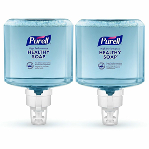 PURELL ES8 CRT HEALTHY SOAP  High Performance Foam - 1.27 quart - Dirt Remover, Kill Germs, Soil Remover - Skin, Hand - Clear - Paraben-free, Antibacterial-free, Phthalate-free, Dye-free, Fragrance-free, Quick Rinse - 2 / Carton