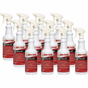 Betco Oven Jell Cleaner - For Commercial, Oven, Grill - Ready-To-Use - Gel - 32 oz (2 lb) - Citrus Scent - Amber, Orange - 12 / Carton